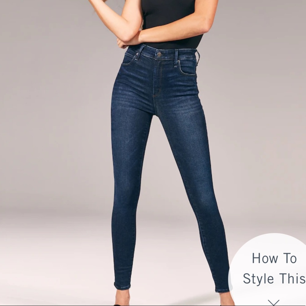 Abercrombie and Fitch Simone high rise jeans